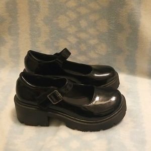 Platform Mary Janes Size 8